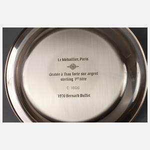 Bernard Buffet Silberteller ”Löwe”
