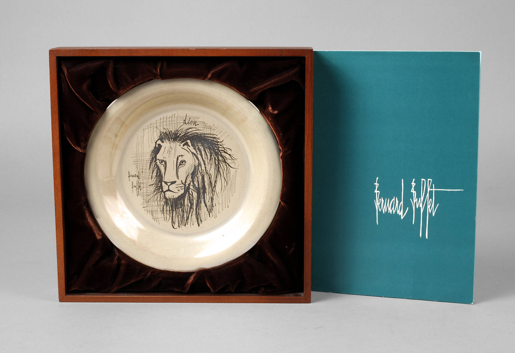 Bernard Buffet Silberteller ”Löwe”