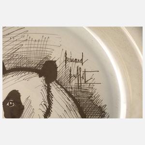 Bernard Buffet Silberteller ”Panda”