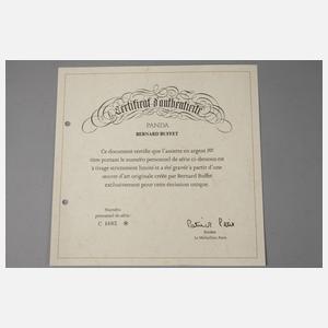 Bernard Buffet Silberteller ”Panda”