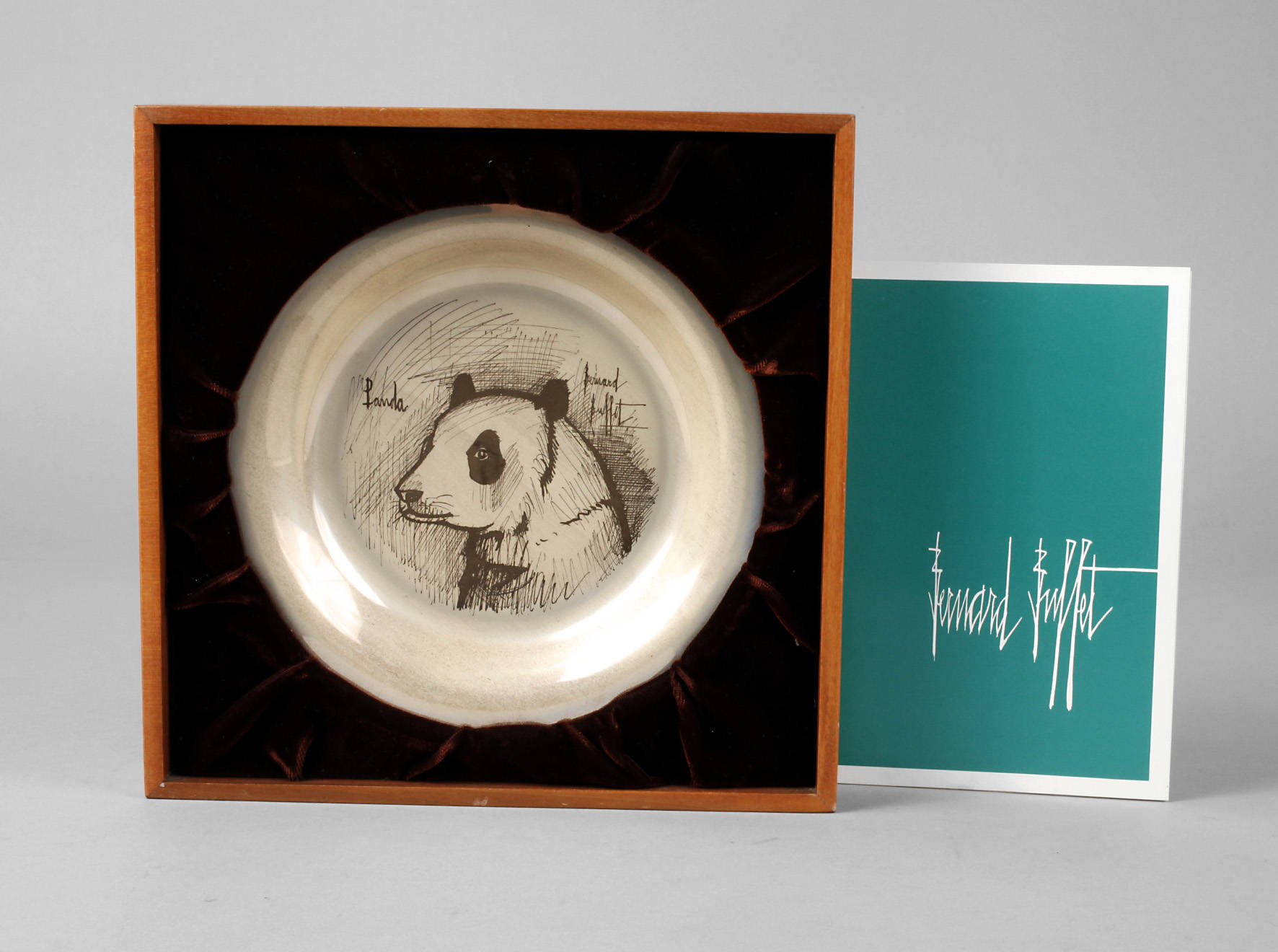 Bernard Buffet Silberteller ”Panda”