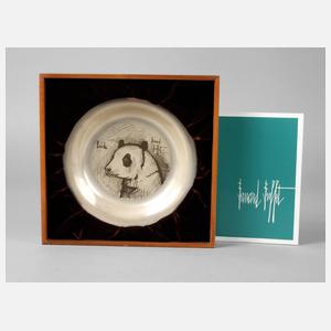 Bernard Buffet Silberteller ”Panda”