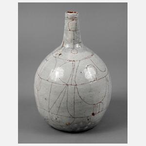 Keulenvase mit Ritzdekor