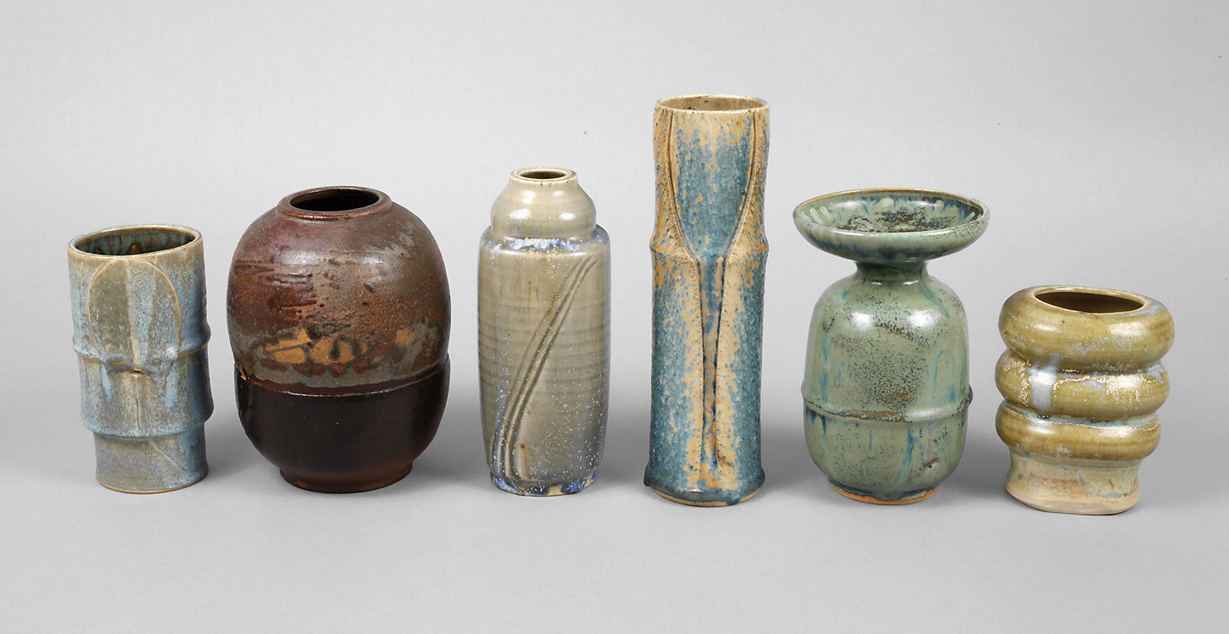 Sechs Teile Harro Frey Keramik