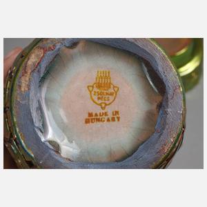 Zsolnay Pecs Vase und Schale