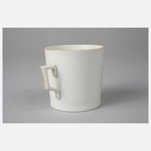 Gotha Biedermeiertasse Sepiamalerei