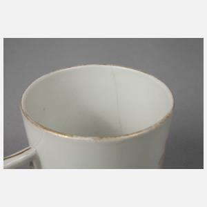 Gotha Biedermeiertasse Sepiamalerei