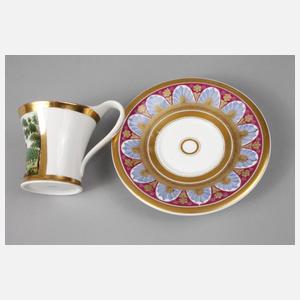 KPM Berlin Ansichtentasse Schloss Schwarzburg