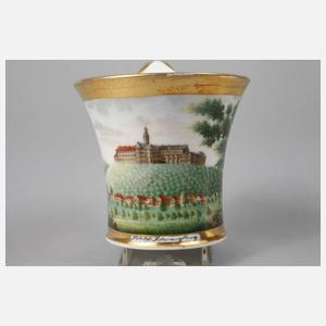 KPM Berlin Ansichtentasse Schloss Schwarzburg