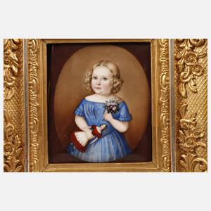 Porzellanbildplatte mit Kinderportrait