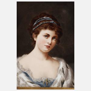 KPM Berlin Bildplatte Damenportrait