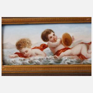 Meissen Bildplatte Engelsmotiv