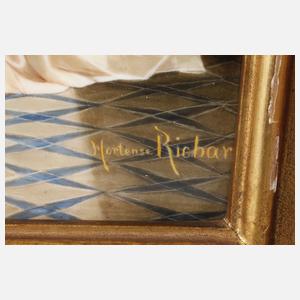 Porzellanbildplatte Portrait der Lesbia