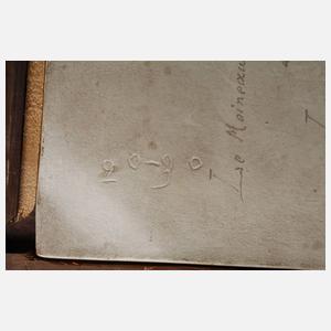 Porzellanbildplatte Portrait der Lesbia