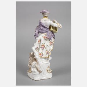 Frankenthal Schäfer und Schäferin mit Vogelbauer