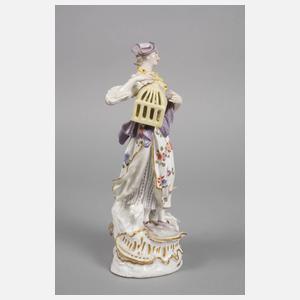 Frankenthal Schäfer und Schäferin mit Vogelbauer