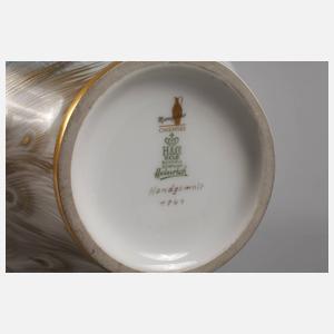 Heinrich & Co. Bodenvase Pfauenmotiv