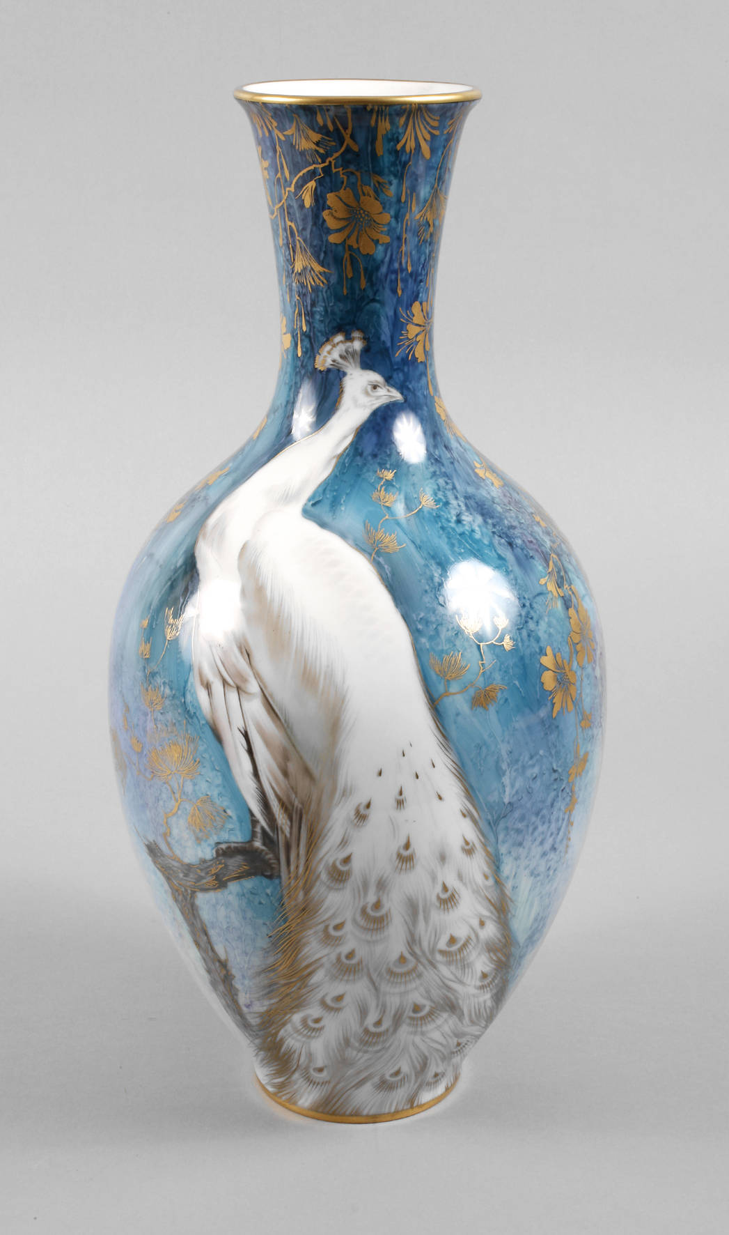 Heinrich & Co. Bodenvase Pfauenmotiv