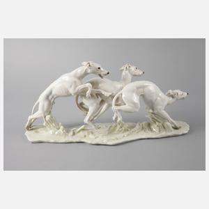 Hutschenreuther ”Springende Windhunde”