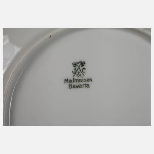 Jaeger & Co. Marktredwitz sechs Obstteller Kobaltrand