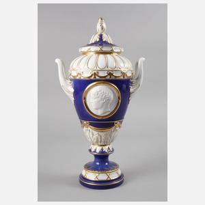 Kahla Amphorenvase mit Deckel