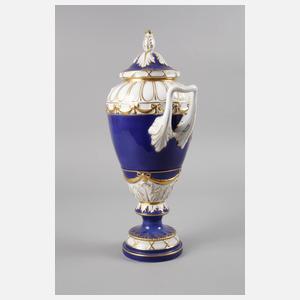 Kahla Amphorenvase mit Deckel