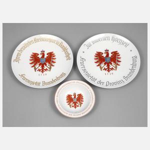 KPM Berlin drei Teile Feuersozietät Brandenburg