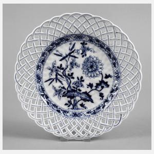 Meissen Durchbruchteller ”Zwiebelmuster”
