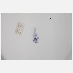 Meissen Paar Teller Blumenmalerei