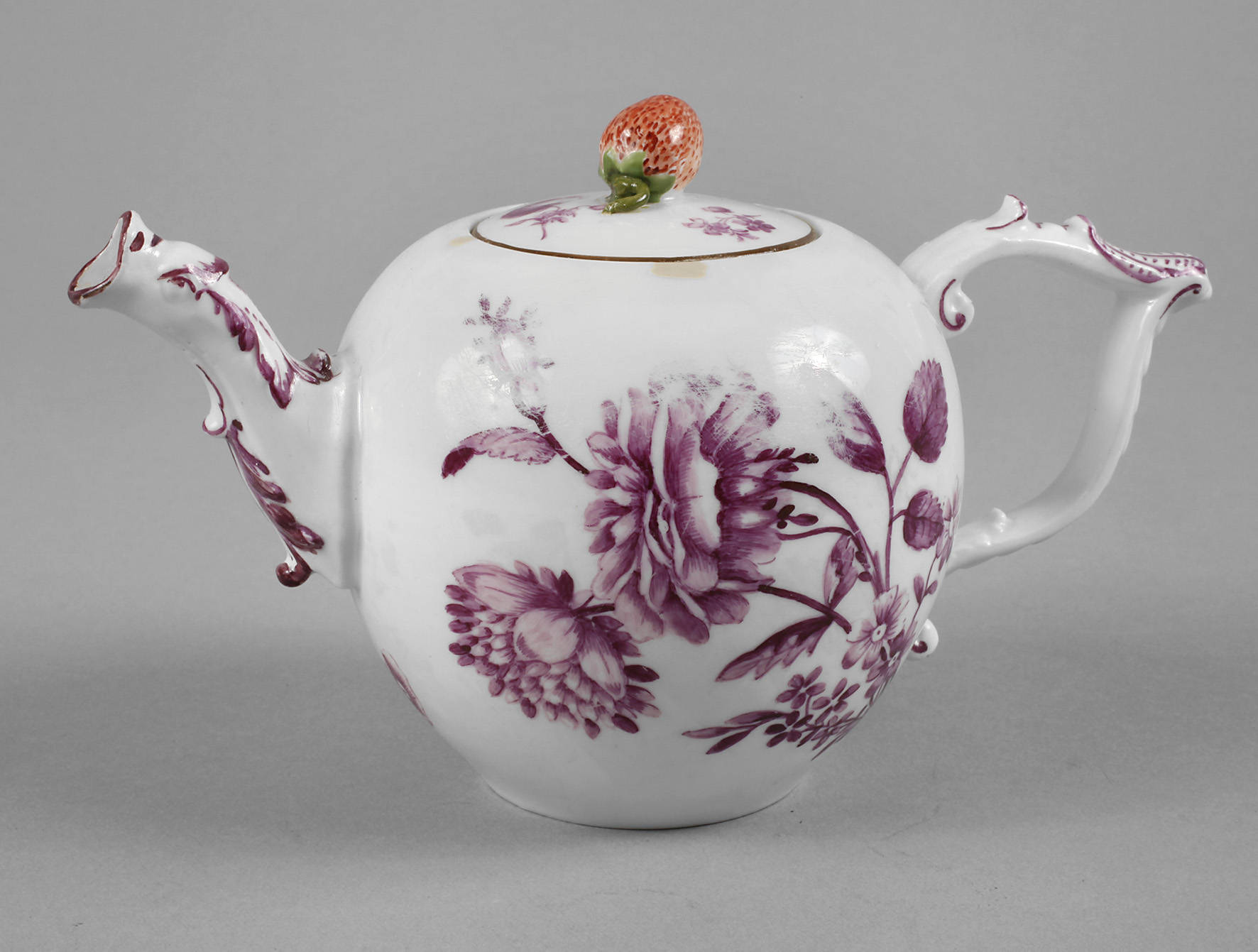 Meissen Teekännchen Blumenmalerei