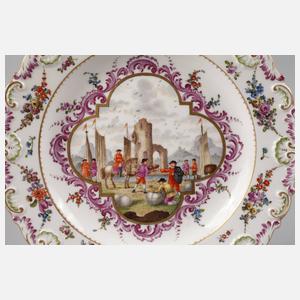 Meissen Zierteller  „Seeprospektmalerei”