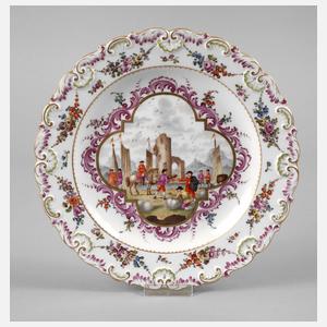 Meissen Zierteller  „Seeprospektmalerei”