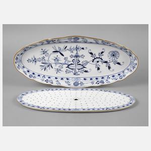 Meissen Spargelplatte ”Zwiebelmuster”