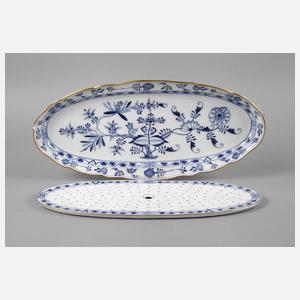 Meissen Spargelplatte ”Zwiebelmuster”