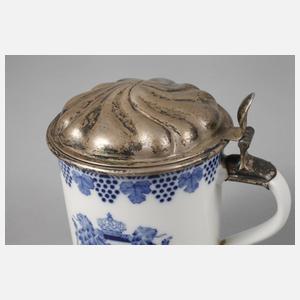 Meissen Jubiläumskrug mit Silberdeckel