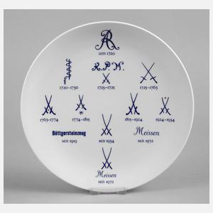 Meissen Wandteller Meissener Schwertermarken