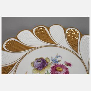 Meissen Prunkteller Blumenbukett
