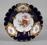 Meissen Prunkteller Kobaltfond