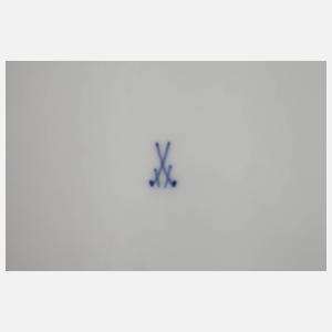 Meissen sechs Speiseteller Gemüsemalerei