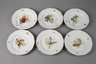 Meissen sechs Speiseteller Gemüsemalerei