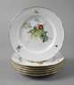 Meissen sechs Speiseteller Gemüsemalerei