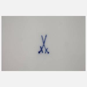 Meissen sechs Speiseteller Gemüsemalerei