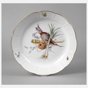 Meissen Vorlegeplatte Gemüsemalerei