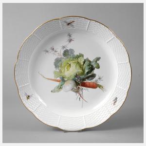 Meissen Vorlegeplatte Gemüsemalerei