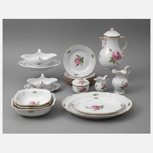 Meissen Restservice ”Rote Rose”