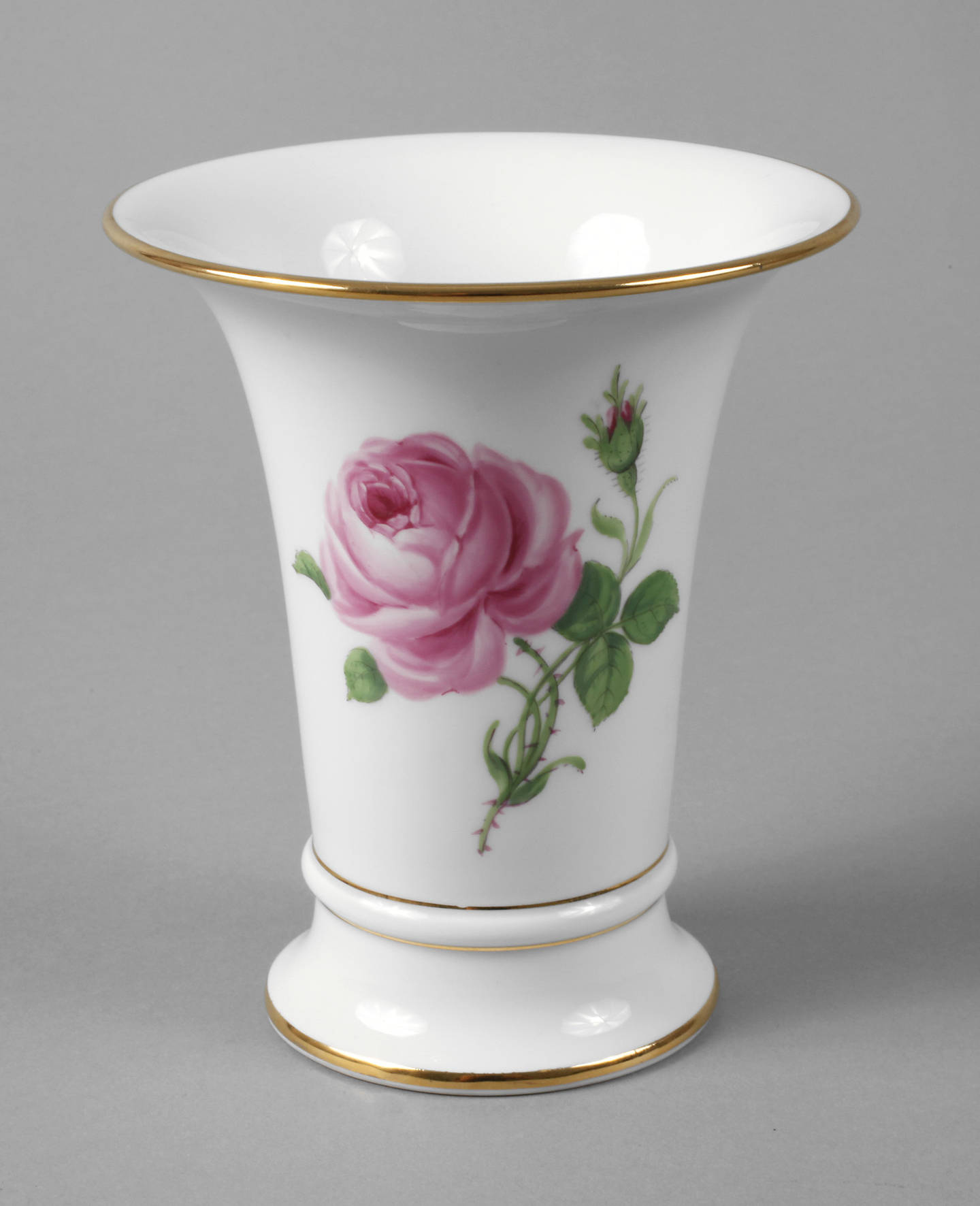 Meissen Trichtervase ”Rote Rose”