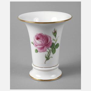 Meissen Trichtervase ”Rote Rose”