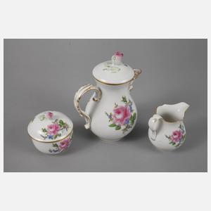 Meissen Mokkaservice ”Rose und Vergissmeinnicht”