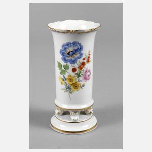 Meissen kleine Vase Blumenmalerei