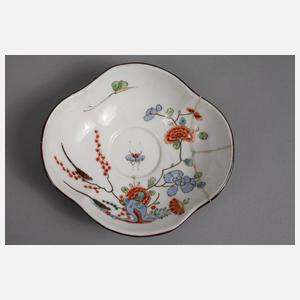 Meissen Konvolut Vierpasstassen Kakiemondekor